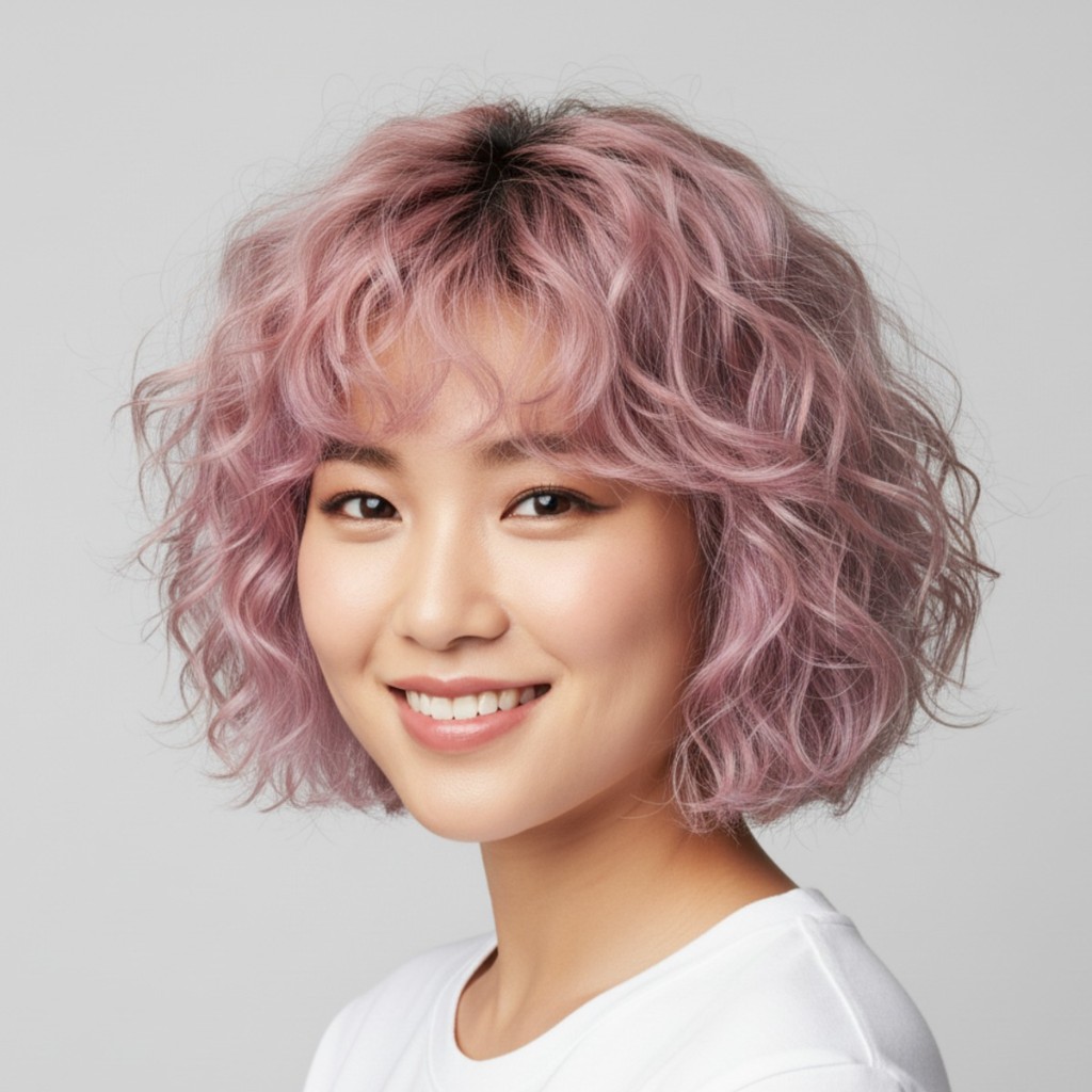 로즈 핑크 펌 (Rose Pink Curl)